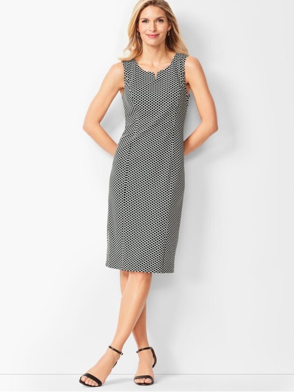 Talbots Refined Ponte Knit Sheath Dress